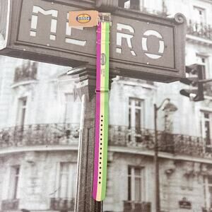 Fossil S181120 Color‑Block Vertical Stripe Nylon Watch Strap